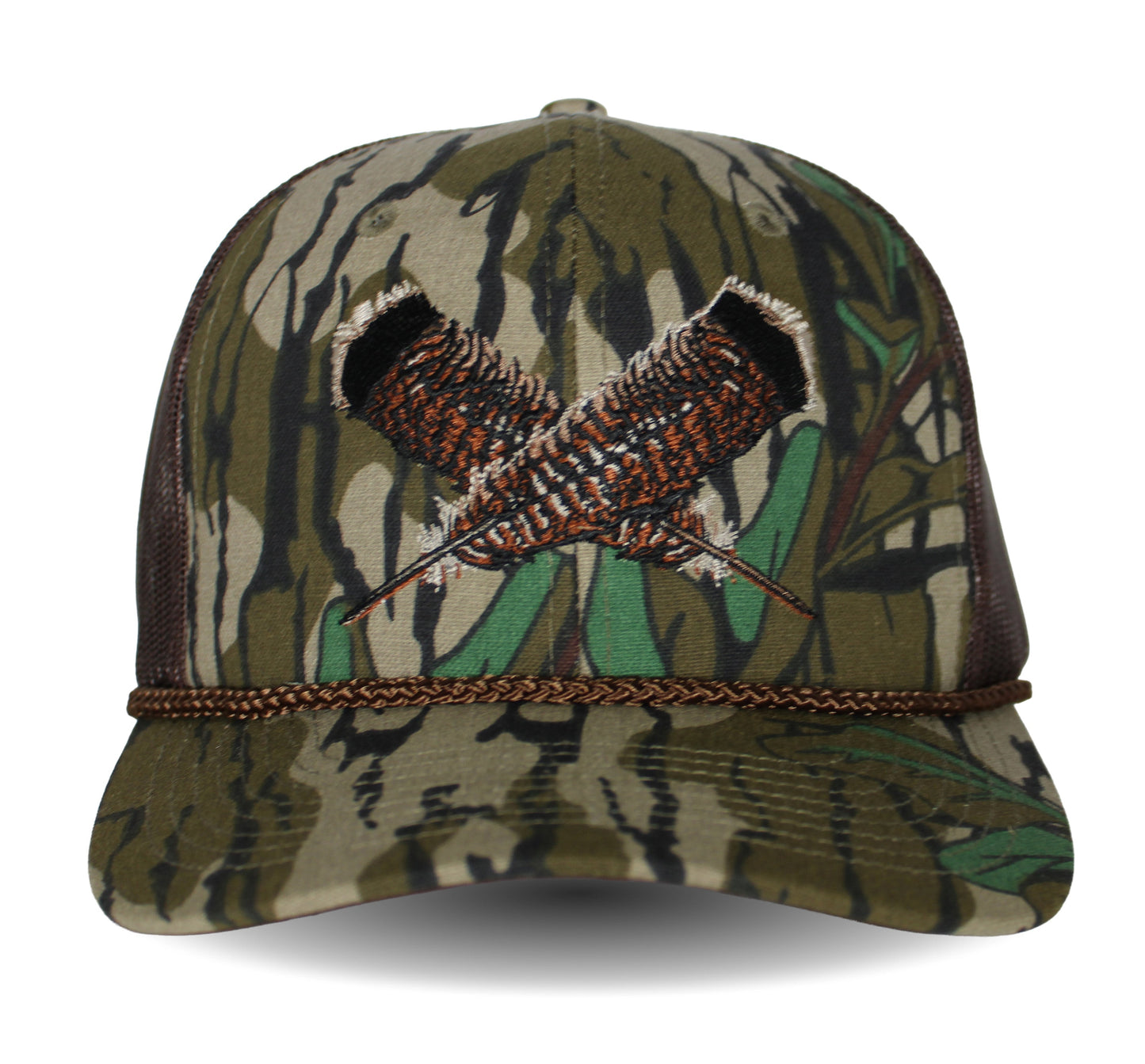 Paramount Outdoors Mossy Oak Bottomland Turkey Feather Meshback Cap
