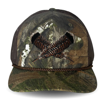 Paramount Outdoors Mossy Oak Bottomland Turkey Feather Meshback Cap
