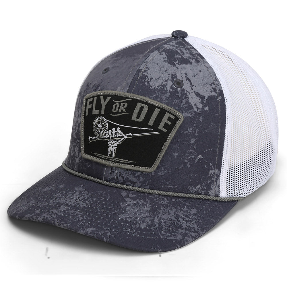 Paramount Outdoors Fly or Die Hat Fly Fishing Mesh Back Rope Cap