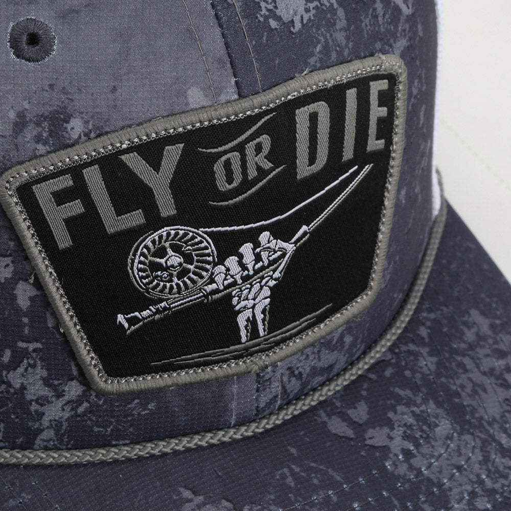 Paramount Outdoors Fly or Die Hat Fly Fishing Mesh Back Rope Cap