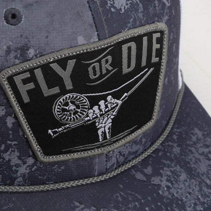 Paramount Outdoors Fly or Die Hat Fly Fishing Mesh Back Rope Cap