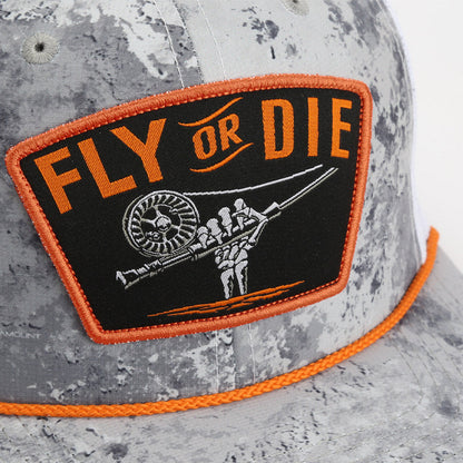 Paramount Outdoors Fly or Die Hat Fly Fishing Mesh Back Rope Cap
