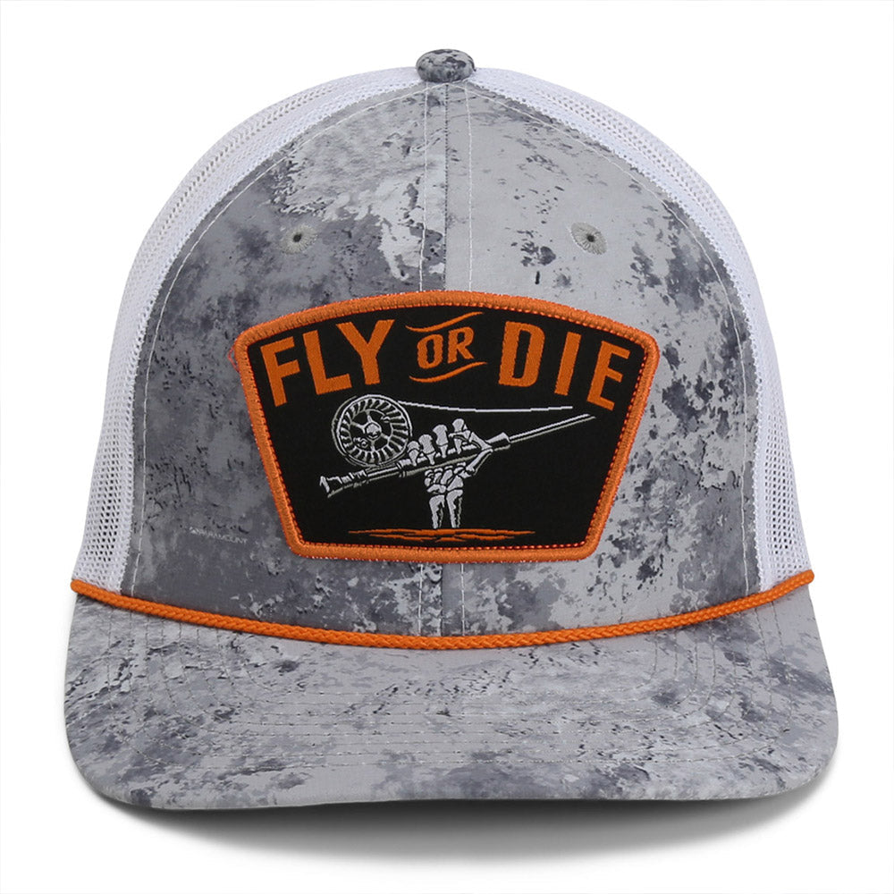 Paramount Outdoors Fly or Die Hat Fly Fishing Mesh Back Rope Cap