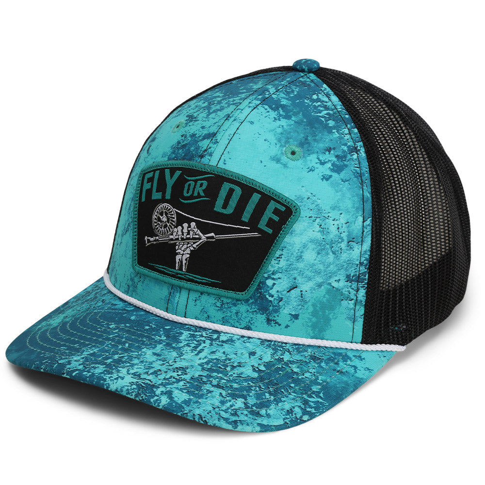 Paramount Outdoors Fly or Die Hat Fly Fishing Mesh Back Rope Cap