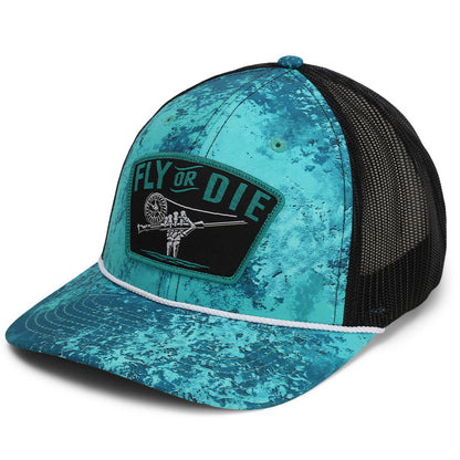 Paramount Outdoors Fly or Die Hat Fly Fishing Mesh Back Rope Cap