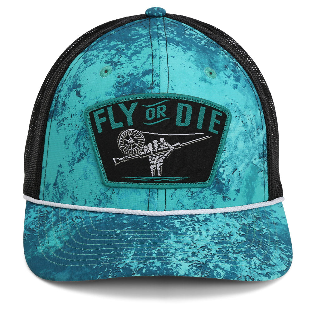 Paramount Outdoors Fly or Die Hat Fly Fishing Mesh Back Rope Cap