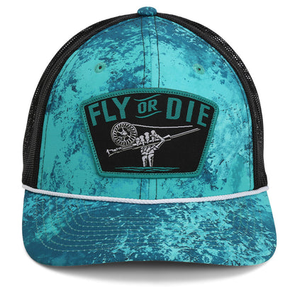 Paramount Outdoors Fly or Die Hat Fly Fishing Mesh Back Rope Cap