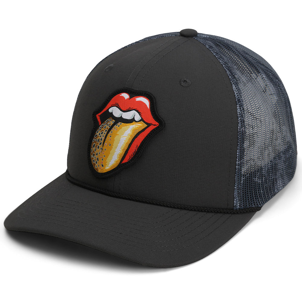 Paramount Outdoors Trout Tongue Fly Fishing Hat Patch Mesh Back Rope Cap