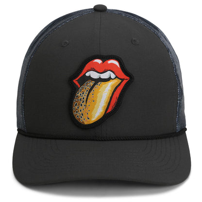 Paramount Outdoors Trout Tongue Fly Fishing Hat Patch Mesh Back Rope Cap