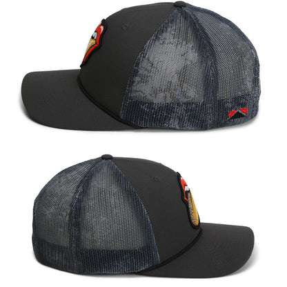 Paramount Outdoors Trout Tongue Fly Fishing Hat Patch Mesh Back Rope Cap