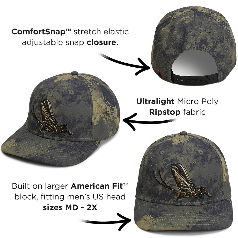 Paramount Outdoors Mayfly Match the Hatch Fly Fishing 6-Panel Cap