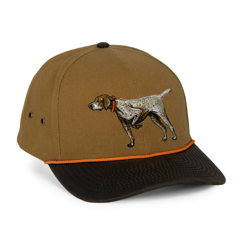 Paramount Outdoors German Shorthaired Point Canvas Cap Wax Cloth Visor