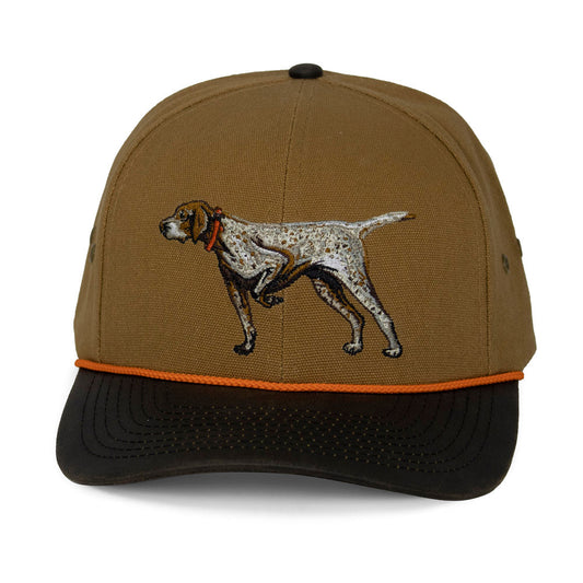 Paramount Outdoors German Shorthaired Point Canvas Cap Wax Cloth Visor