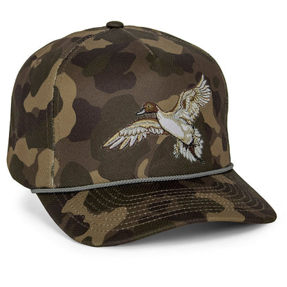 Paramount Outdoors Pintail Trucker Hat Old School Dark Camo 5-Panel