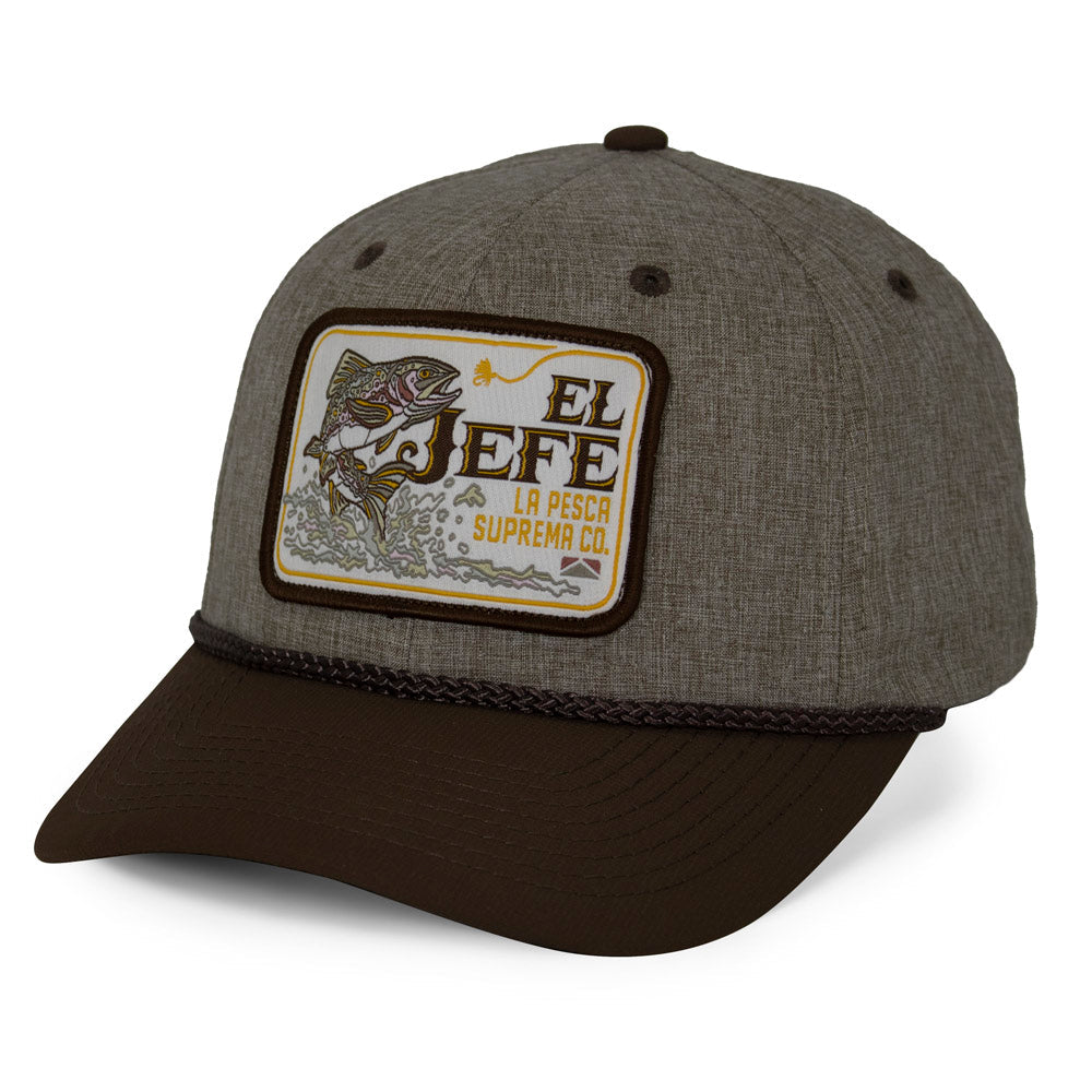 Paramount Outdoors El Jefe Supremo Fishing 6-Panel Meshback Rope Cap