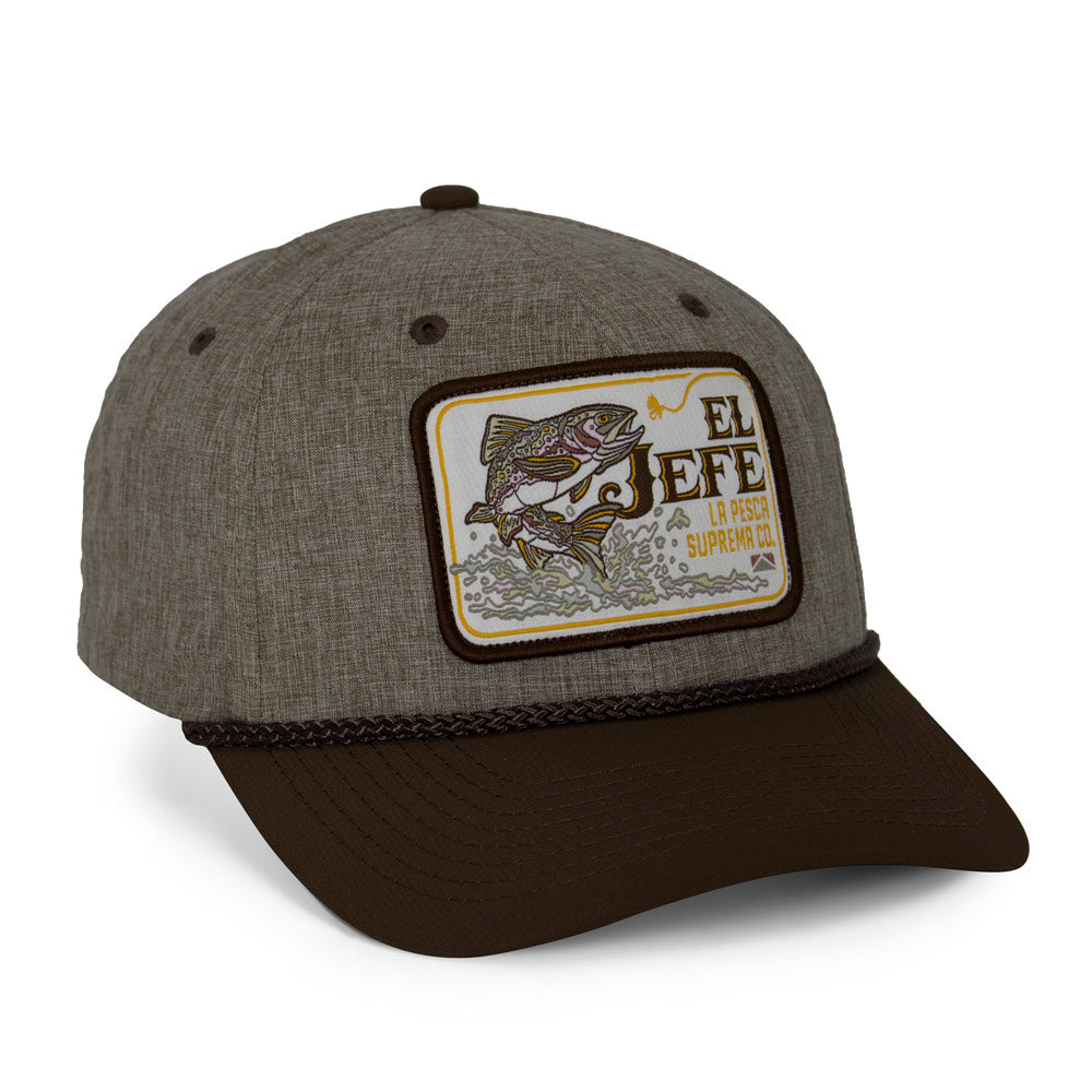 Paramount Outdoors El Jefe Supremo Fishing 6-Panel Meshback Rope Cap