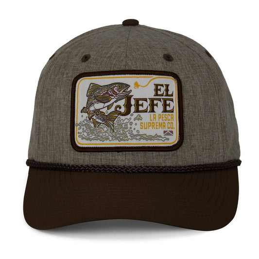 Paramount Outdoors El Jefe Supremo Fishing 6-Panel Meshback Rope Cap