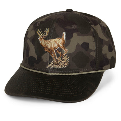 Paramount Outdoors Running Deer 6-Panel Wax Cloth Rope Cap