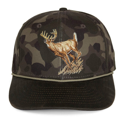 Paramount Outdoors Running Deer 6-Panel Wax Cloth Rope Cap
