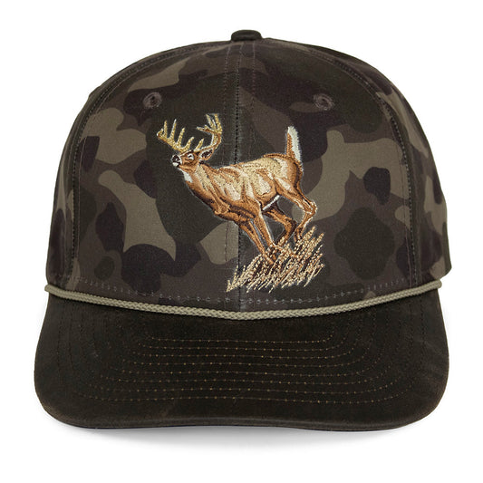 Paramount Outdoors Running Deer 6-Panel Wax Cloth Rope Cap