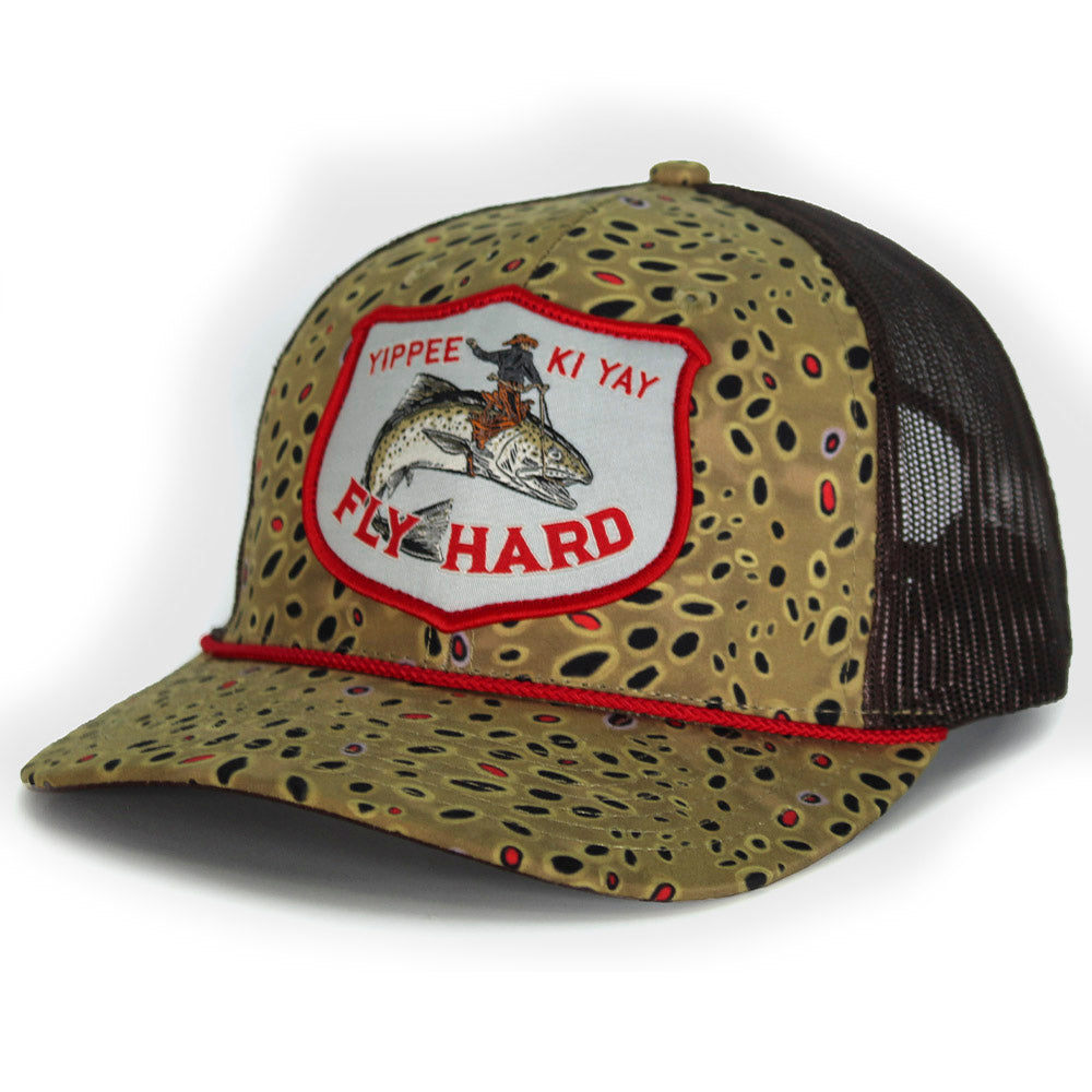 Paramount Outdoors YIPPY KI YAY Fish Rodeo 6-Panel Meshback Rope Cap