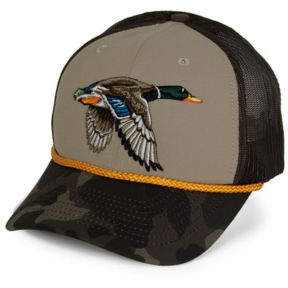 Paramount Outdoors Drake Mallard Duck Hat 6-Panel Mesh back Rope Cap