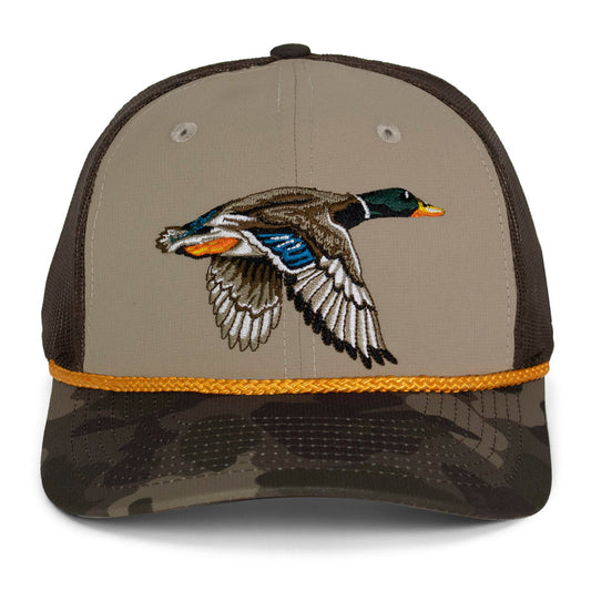 Paramount Outdoors Drake Mallard Duck Hat 6-Panel Mesh back Rope Cap