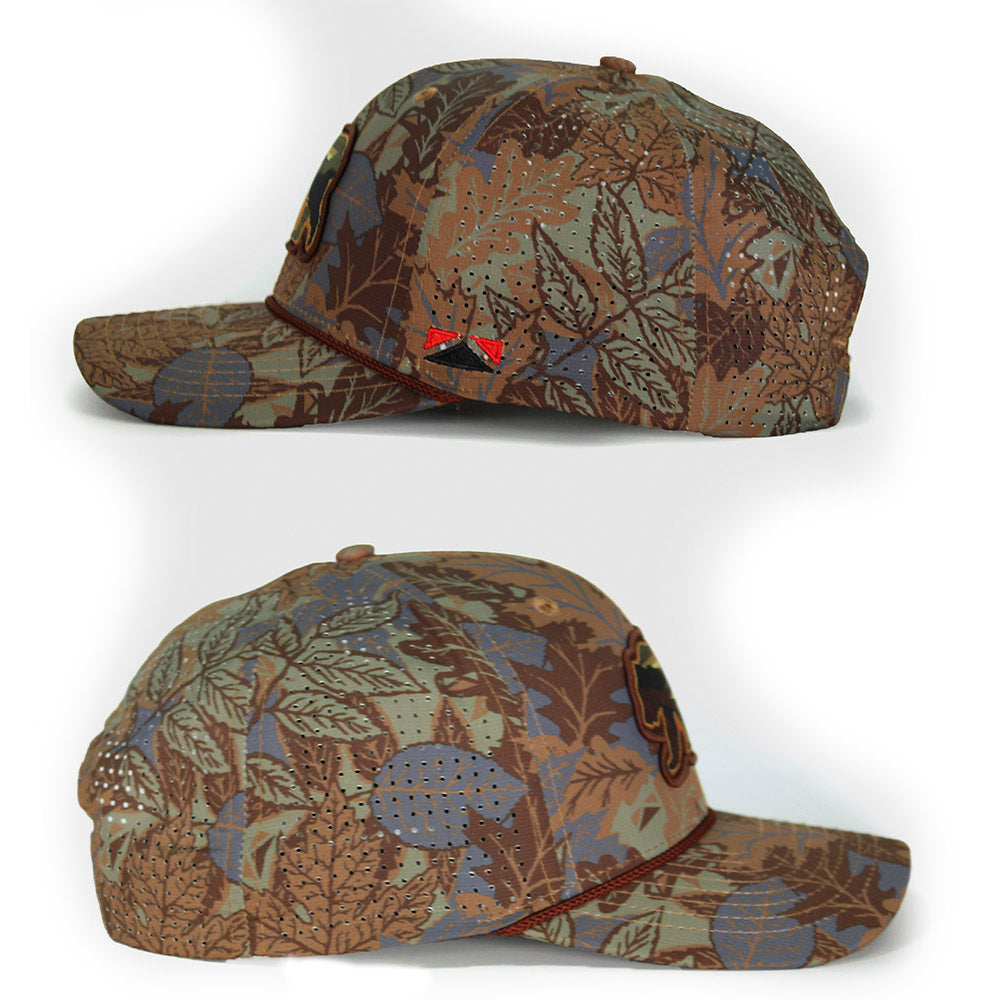 Paramount Outdoors Sunset Bear Cloud Texture 5-Panel Rope Cap