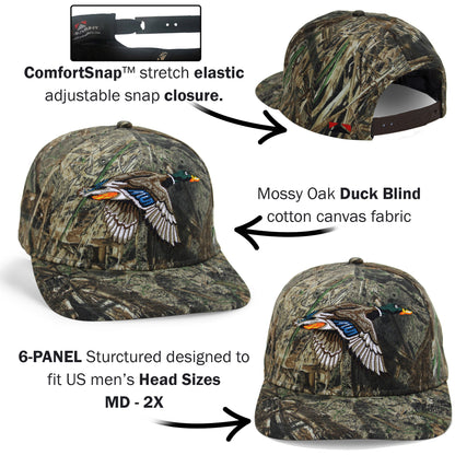 Paramount Outdoors Flying Mallard 6-Panel on Mossy Oak Duck Blind