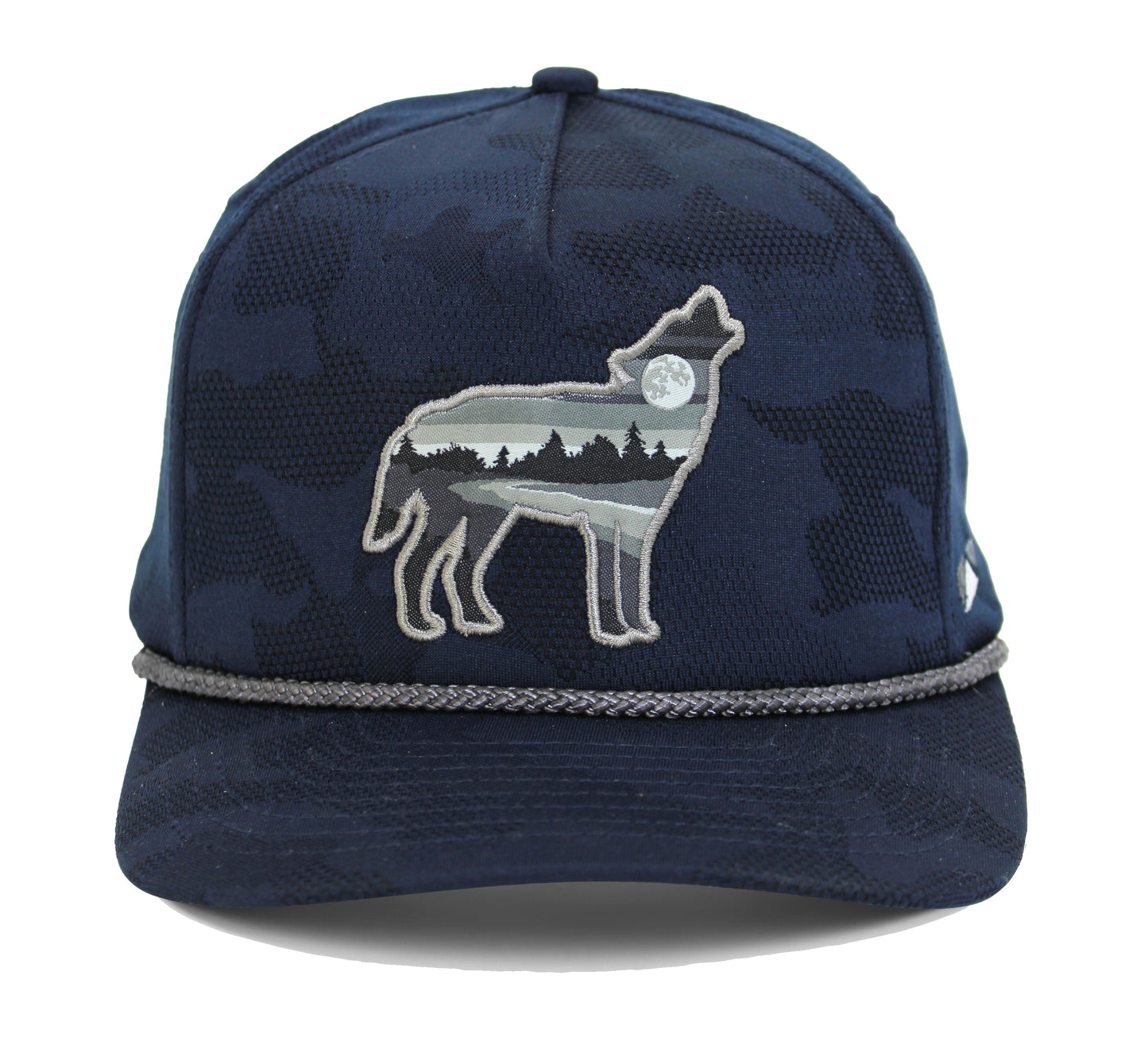 Paramount Outdoors Wolf Howl Cloud Texture 5-Panel Rope Cap