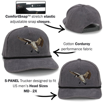 Paramount Outdoors New Canadian Goose Corduroy 5-Panel Rope Cap
