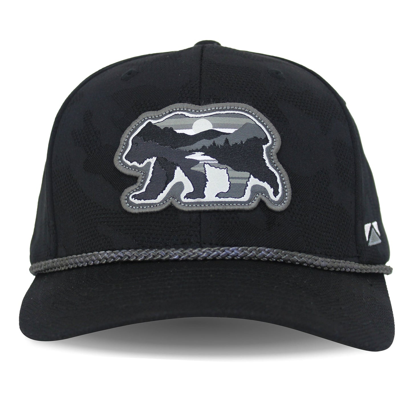 Paramount Outdoors Sunset Bear Cloud Texture 5-Panel Rope Cap