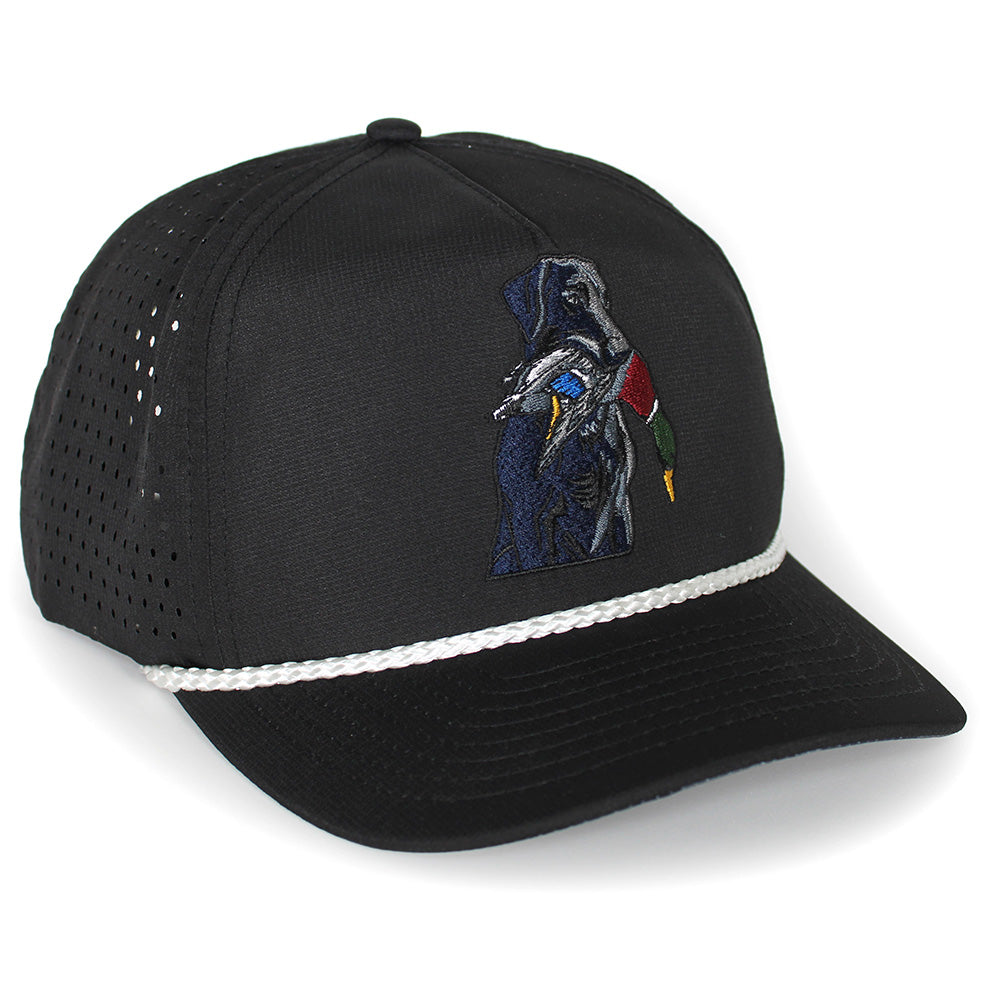 Paramount Outdoors Black Lab Duck Dog 5-Panel Trucker Black