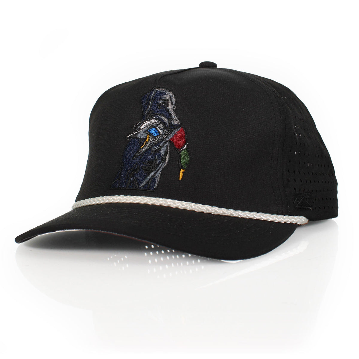 Paramount Outdoors Black Lab Duck Dog 5-Panel Trucker Black