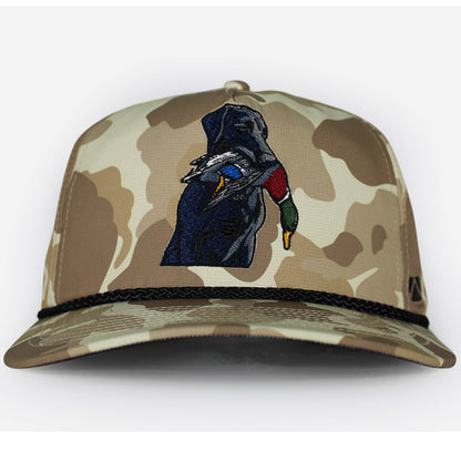 Paramount Outdoors Black Lab Duck Dog 5-Panel Old School Camo