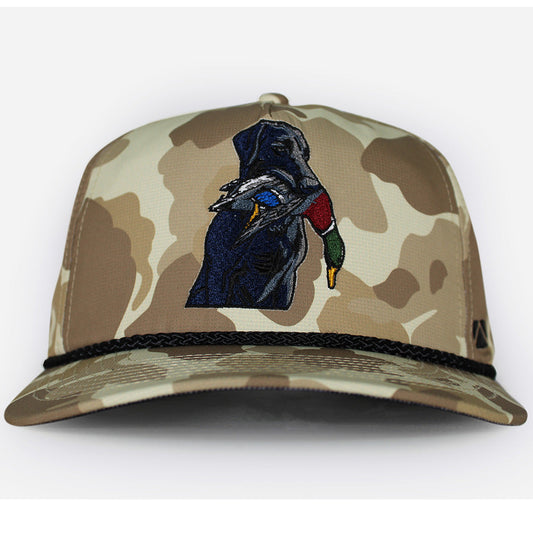 Paramount Outdoors Black Lab Duck Dog 5-Panel Old School Camo