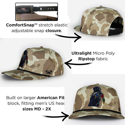 Paramount Outdoors Black Lab Duck Dog 5-Panel Old School Camo