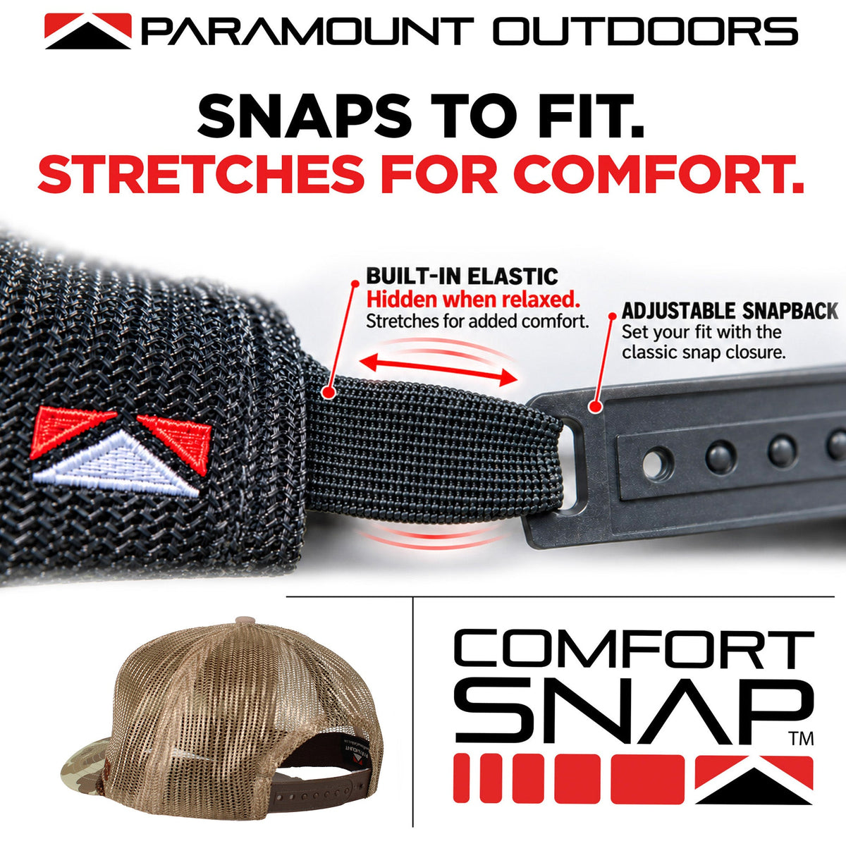 Paramount Outdoors Bass Bum 5-Panel Bass Fishing Hat