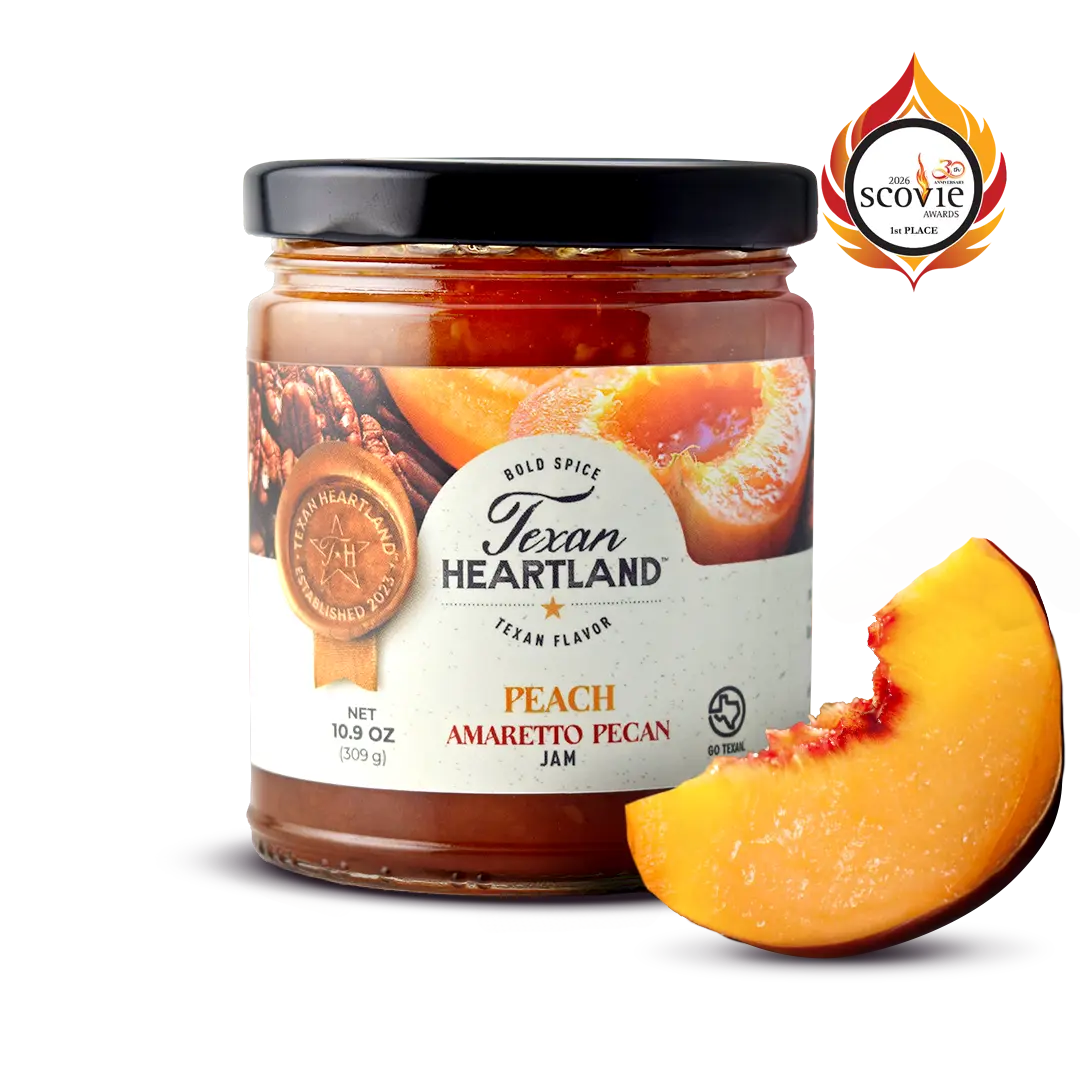 Texan Heartland Peach Amaretto Pecan Jam