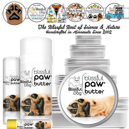 The Blissful Dog Blissful Paw® Butter Moisturizes Rough, Dry Paw Pads
