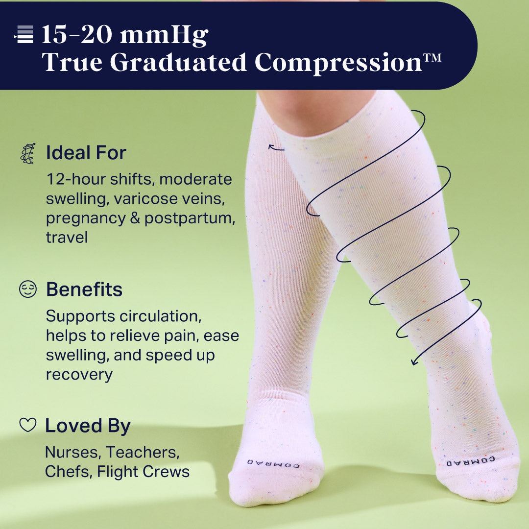 Comrad Recycled Cotton Compression Socks