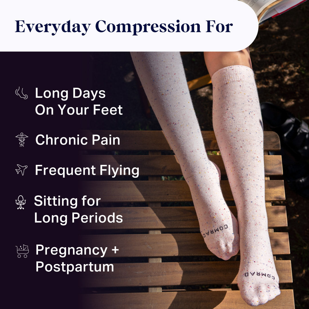 Comrad Recycled Cotton Compression Socks