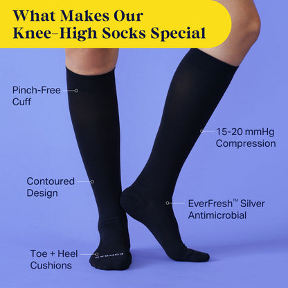 Comrad Knee-High Compression Socks - Solid