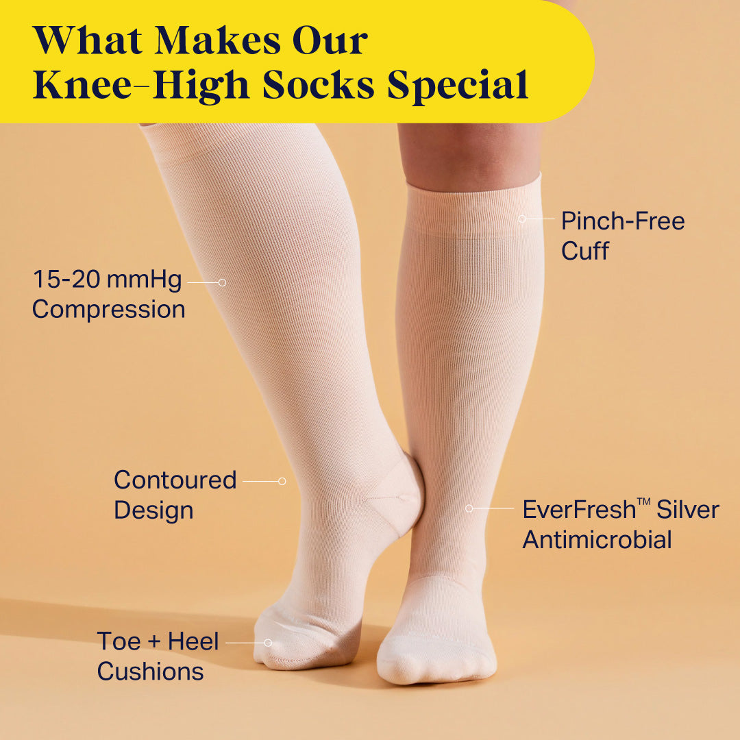 Comrad Knee-High Compression Socks - Solid