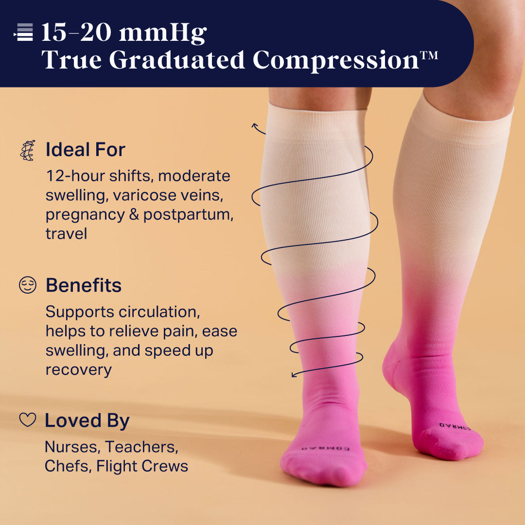 Comrad Knee-High Compression Socks - Solid