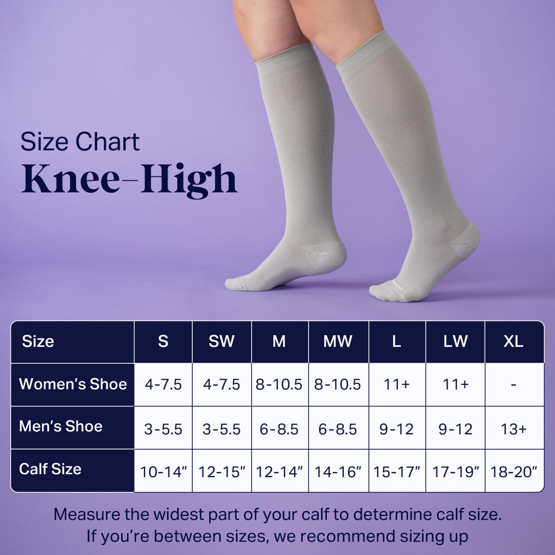 Comrad Knee-High Compression Socks - Stripes (20-30 mmHg)