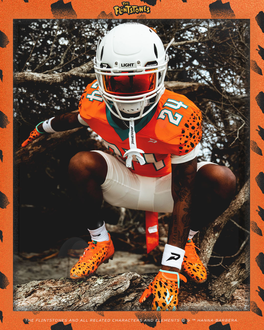 The Flintstones "Bedrock Blitz" Football Cleats - Quantum Speed by Phenom Elite