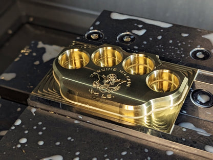 Milspin 3/4lb Brass Knuckle Marine Corps EGA Solid Brass Paperweight