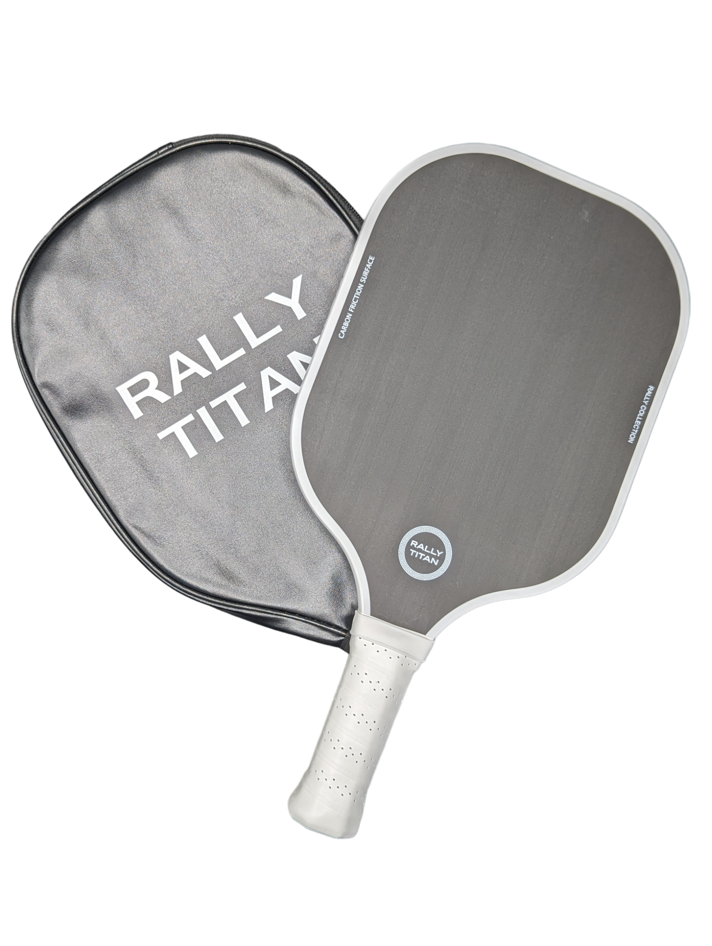 Rally Titan Pickleball Black | 10MM | T300 Textured Carbon Fiber Surface