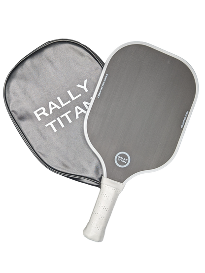 Rally Titan Pickleball Black | 10MM | T300 Textured Carbon Fiber Surface